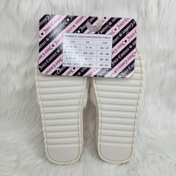 Juicy Couture Faux Fur Slides Slippers. - Picture 5 of 5